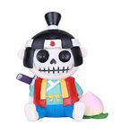 SUMMIT COLLECTION Furrybones Momo Signature Skeleton in Japanese Folklore Momotaro Peach Boy Samurai Hero Costume with a Peach