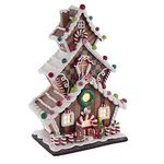 Kurt S. Adler 13-Inch Gingerbread Cookie 3-Layered LED House