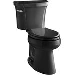 Kohler K-3889-7 Highline Comfort Height 1.28 gpf Toilet, 10-inch Rough-In, Black Black