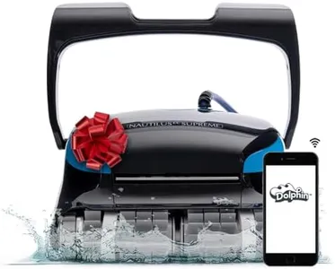 Dolphin Nautilus CC Supreme Wi-Fi Automatic Robotic Pool Vacuum Cleaner, Dual Drive, Waterline Scrubber Brush, Top Load Filter, Ideal for In-Ground Pools up to 50 FT