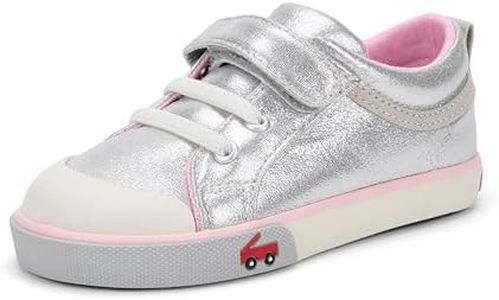 See Kai Run Unisex-Child Kristin Sneaker, Silver/Pink, 6 Toddler