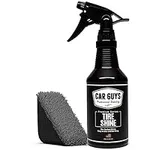 CAR GUYS Tire Shine Spray | The Perfect Shine | Durable and User Friendly Tire Dressing | Long Lasting UV Protection | 18 Oz Kit with Applicator Pad