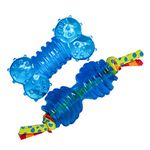 Petstages Mini Orka Chew Pair Bone & Dumbbell Dog Toys - 2 Pack