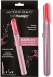 JAPONESQUE SKINTherapy LumeBlade Facial Dermaplane Razor with Soothing, Red Light Therapy at the Blade, Includes 2 Replacement Blades