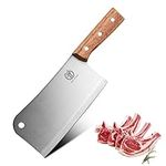 Cleaver Knife - 7'' Meat Cleaver Bone Chopper Butcher Knife Bone Cutting Knife - Stainless Steel Blade - Pearwood Handle for Kitchen Home - ZENG JIA DAO