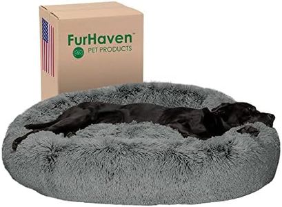 Furhaven 45" Round Calming Donut Dog Bed