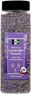 NPG Lavender Flowers 4 Ounces, Culinary Grade Lavender Flower Buds for Herbs Tea Drinks, 100% Pure All Natural for Drink, Bakery, DIY Soap, Fragrance Sachet