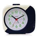 Orpat Alarm Table Clock (Blue_130x120x60 mm)