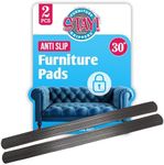 Stay! Recliner Floor Gripper Pads - Furniture Stoppers to Prevent Sliding for Hardwood Floors and Carpets - Non Skid Chair and Couch Slide Stopper - Anti Slip Furniture Pads, Set of 2 (30 Inch)