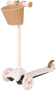 EVO Mini Cruiser Trottinette à 3 roues avec panier à jouets pour enfants | Poussée pour enfants avec poignées réglables en hauteur | Trottinette à 3 roues | Kick Aged 2-7 ans