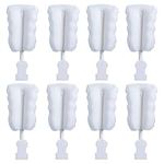 Bottle Brush Sponge Replacement Head 8 Pack Durable Soft Sponge Brush Head Environmental Protection Cup Cleaner Brush Refill Heads Without Handle (Sponge Brush Head 8PCS)