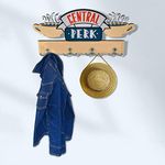 KINVI Friends TV Show Merchandise Coat Hooks Friends Central Perk Coffee Sign-Decorative Coat Rack for Wall Mount