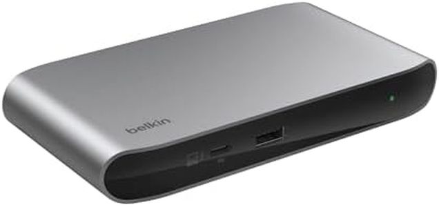 Belkin Connect Thunderbolt 4 Docking Station, 5-in-1 USB-C Multiport Core Hub w/ 96W Power Delivery for Mac, Windows, Single 8K or Dual 4K Display, Thunderbolt 4 Cable & Power Supply Included