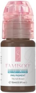 PMU Pigment for Brow (0.5fl.oz/15ml) Eyebrow Tattoo Ink for Long-Lasting Makeup (Shade T82 Ash Brown)