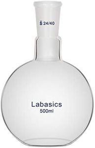 Labasics Glass 500ml Single Neck Flat Bottom Boiling Flask, with 24/40 Standard Taper Outer Joint, 500ml