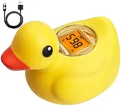 Rechargeable Baby Bath Thermometer-IP68 Waterproof-BPA-Free Bath Thermometer Baby Safety-Fast Temperature Reading& Backlit Display for Infants, Toddler by AXHHTVCGY