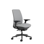 Steelcase Amia Ergonomic Office Chair with LiveLumbar Back Support And 4D Armrest Grey; Made in Europe