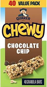 QUAKER CHEWY Chocolate Chip Granola Bars, 960g/33.9 oz., (40 Count) {Imported from Canada}