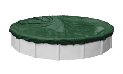 Pool Mate 3224-4-PM Heavy-Duty Winter Round Above-Ground Pool Cover, 24-ft, Grass Green