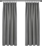 Deconovo Grey Blackout Curtains The