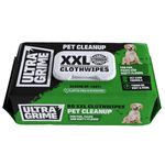 UltraGrime Pet Cleaning Wet Wipes for Dogs & Cats - Extra Large Dog Wipes for Paws, Eyes & Ears - Gentle Pet Grooming Wipes for Everyday Cleaning – (Pack of 80)