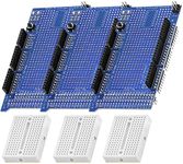 AZDelivery 3 pcs Prototyping Prototype Shield with Mini Breadboard compatible with Arduino, MEGA 2560 R3 including E-Book!