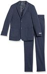 Isaac Mizrahi Slim Fit Boy's 2pc Houndstooth Suit, Navy, 7