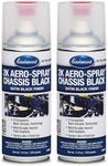 Eastwood 2K AeroSpray Chassis Black Satin Frame and Suspension Spray Paint | 12 oz Aerosol | 2 Pack