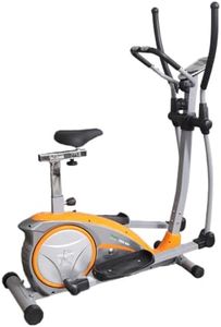 FitnessOne Propel HDA 66i 2-in-1 Cross Trainer & Seated Dual Action Bike for Home Use | 120 Kg Capacity | 8-Level Magnetic Resistance | 5 Kg Flywheel | Adjustable Seat