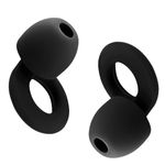 Ear Plugs for Sleep,Earplugs for Noise Cancelling,Super Soft Comfortable Earplugs for Sleeping,Silicone Ear Plugs for Reusable,Ear Plugs for Deep Sleeping,Travel,Concert,Study,Work XS/S/M/L (Black)