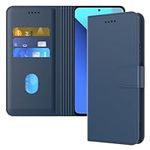 Aiziki For Xiaomi Redmi Note 13 4G Case Wallet Premium Leather Flip Case with Card Slots Magnetic Closure Kickstand Shockproof Protective Compatible with Xiaomi Redmi Note 13 4G Phone Case-Blue