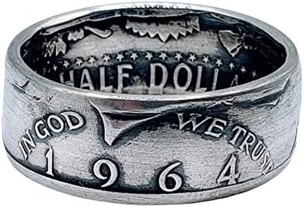 Coin Ring | .90 Silver | AUTHENTIC KENNEDY 1964 HALF DOLLAR COIN RING