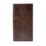 Fossil Leather Men Wallet(dark brown)
