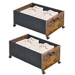 FOUCSSOMEI Under Bed Storage Containers with Wheels 1US03X