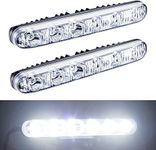 YIJINSHENG Auto 2PCS Fit 6 LED High Power LED Daytime Running Lights Driving Lamp Universal Fit LED Car Fog Light