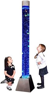 Playlearn Bubble Tube - Extra Large (183cm / 6ft) Bubble Lamp incl 15 fish, balls, LED colour changing lights