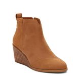 TOMS Women's Clare Ankle Boot, Tan Leather/Suede, 6 UK