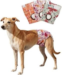 CuteBone Dog Diapers Female Washable Small Medium Large 3 Pack Reusable Doggie Diapers Puppy Period Pants for Doggy Heat Cycle Peeing