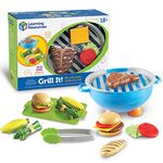 Learning Resources New Sprouts Grill It!, Pretend Play, Play Food, 22 Pieces, Ages 18 mos+