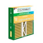 Filterbuy 16x22x5 Air Filter MERV 11 Allergen Defense (1-Pack), Pleated HVAC AC Furnace Air Filters Replacement for Amana, Coleman, Goodman, York, and More (Actual Size: 15.38 x 21.88 x 5.25 Inches)