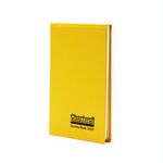 Exacompta - Ref 2026Z - Chartwell Casebound Field Survey Book - 130 x 205mm in Size, Excellent Strength When Wet, Ideal for Use Outside, Plain With 2 Lines, Yellow