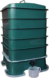 The Original VermiHut Plus 5-Tray Worm Compost Bin – Easy Setup and Sustainable Design