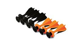 Petron Stealth Spare Sucker Darts for the Stealth Crossbow and Handbow | 4x Fin Aerodynamic Darts Hitting Targets Up To 20+ Metres | Contains 3x Black, 3x Orange Darts