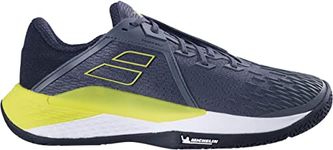 Babolat Men's Propulse Fury All Court Tennis Shoes, Grey/Aero (US Men's Size 7.5)