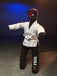 Fuji Grappling Throwing Dummy for Judo Karate - Punching Bag for Wrestling Martial Arts with White Fuji Gi (Standing 6')