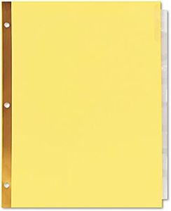 Universal 20891 Extended Insert Indexes, Eight Clear Tabs, Letter, Buff, 24 Sets/Box