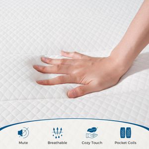 Inofia Double Memory Foam Mattress – Supportive & Breathable Bed