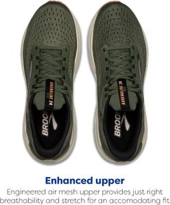 Brooks Men’s Adrenaline GTS 24 Running Shoes – Supportive, Thyme/Black, UK 10