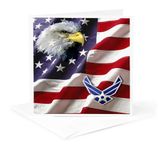 3dRose Greeting Card - USAF Airforce