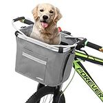 Bike Basket, Collapsible Bike Basket Bicycle Handlebar Front Basket Pet Carrier Bag for Shopping Commuting